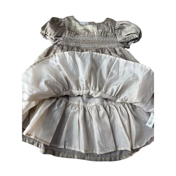 Tommy Bahama Gold Metallic Formal Dress Size 2T Girls - Picture 7 of 10